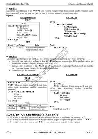 Les Enregistrements Pdf