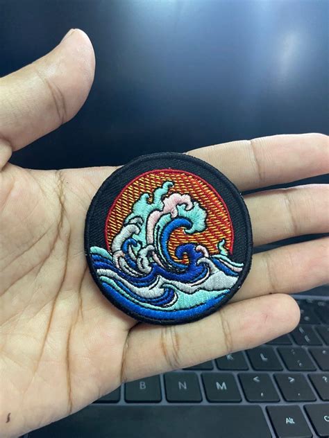 EDC Patches Ocean Wave Art Hobbies Toys Stationery Craft Art