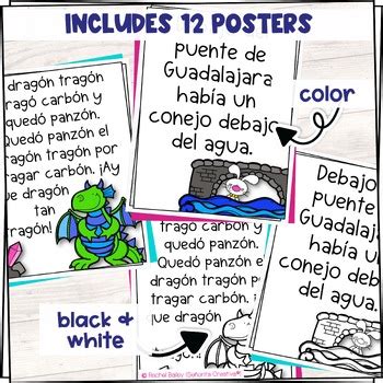 Trabalenguas Tongue Twister Posters In Spanish Adivinanzas Y Hot Sex