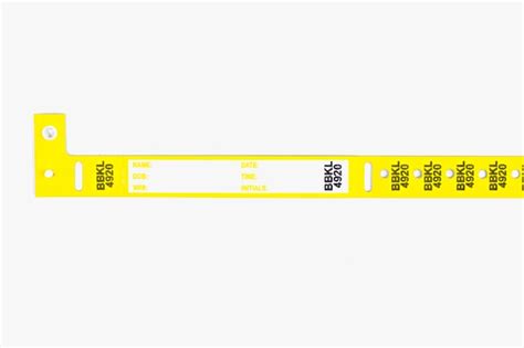 Fisherbrand Alphanumeric Blood Band Color Yellowblood Hematology And