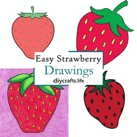 strawberry drawing  kids