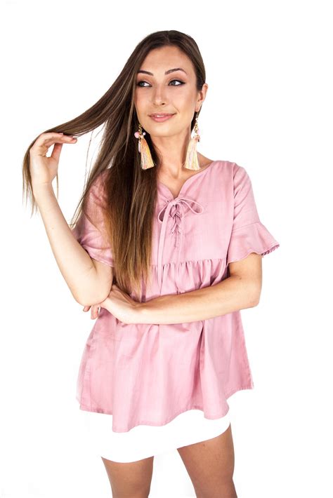 Pink Babydoll Top Youandmei