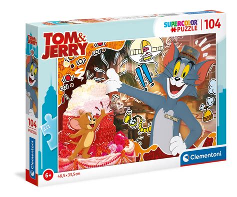 Tom and Jerry 104 pièces Supercolor Puzzle Clementoni