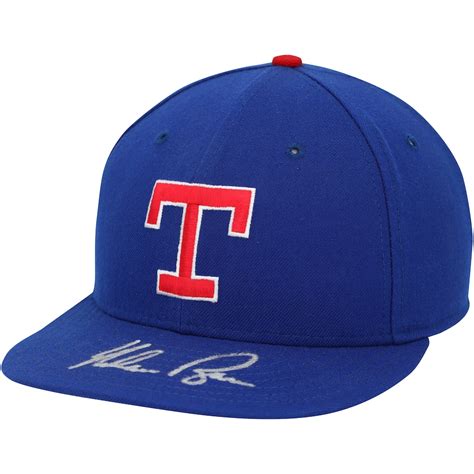 Nolan Ryan Texas Rangers Autographed Fanatics Authentic Royal New Era