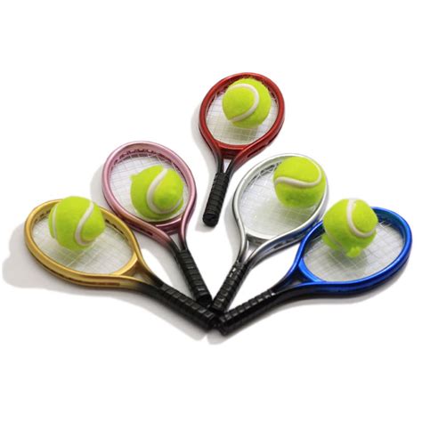 Miniature Children Garden Mini Tennis Racket And Ball T Doll House