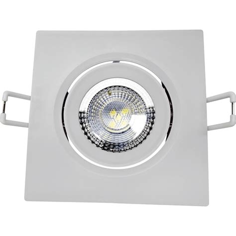 Lumin Ria Led Spot De Embutir Quadrado Mr W K Branco Quente