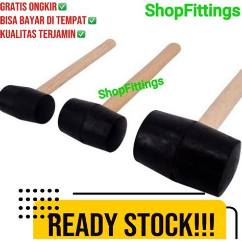 Jual Palu Karet Besar Gagang Kayu Rubber Mallet Pilih Uk Oz X