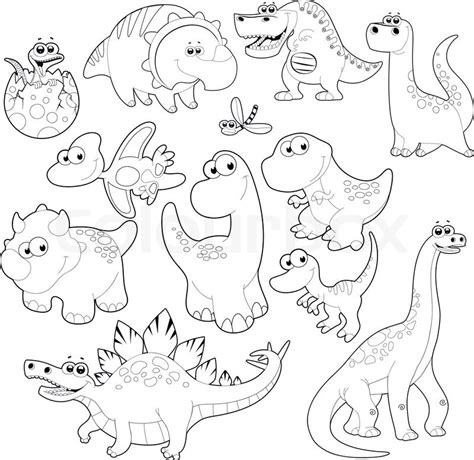 BABY DINOSAUR CLIPART BLACK AND WHITE - 139px Image #5