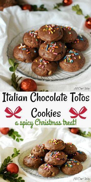 Italian Chocolate Toto Cookies Traditional Christmas Treat Recipe