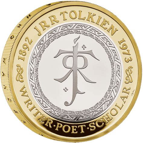 2 Pounds Charles III JRR Tolkien Silver Proof United Kingdom