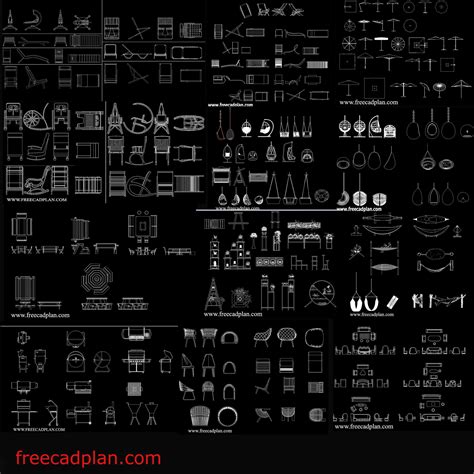 Outdoor Furniture Dwg Cad Blocks Collection Free Cad Plan