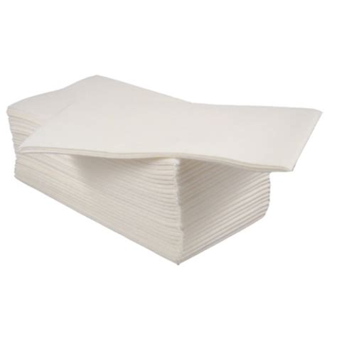 White Dunisoft Airlaid 8 Fold Napkins