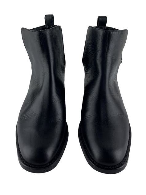 Bota Carolina Herrera Couro Preto Original Cdex Etiqueta Nica