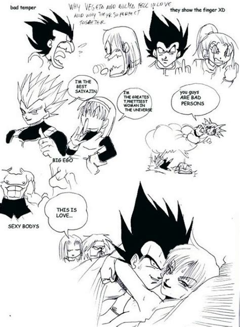 Xd Vegeta X Bulma Vegeta And Bulma Gohan Goku Manga This Is Love Best Couple Dragon Ball Z