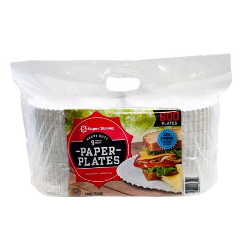 Super Strong Heavy Duty Paper Plates 9 600 Count