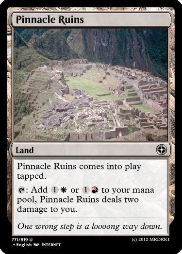 Mtg Fancard Pinnacle Ruins By Mrdrk1 On Deviantart