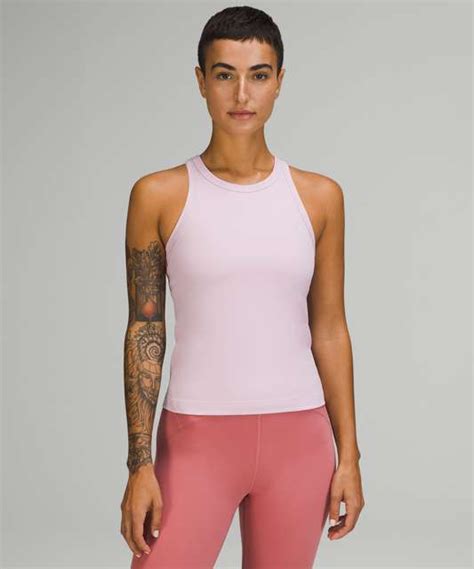 Lululemon Align Waist Length Racerback Tank Top Sonic Pink Lulu