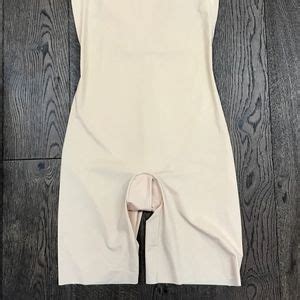SPANX Intimates Sleepwear Spanx Thinstincts Openbust Midthigh Bodysuit Nude Poshmark