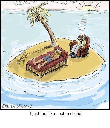 Desert Island Therapy Desert Island Good Morning Funny Friday Cartoon