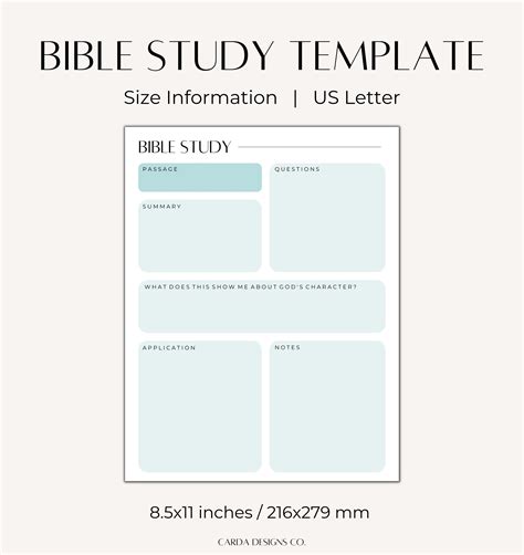 Bible Study Templates Bible Study Printables, Bible Journal, Bible ...