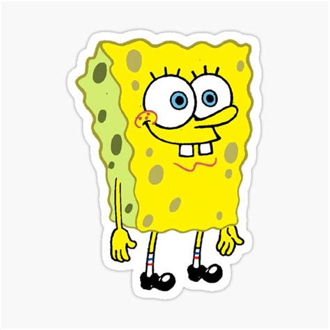 Spongebob Nopants Sticker For Sale By Shirtsthatiwant Redbubble