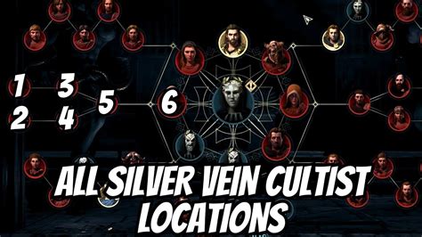 All Silver Vein Cultist Locations In Ac Odyssey Youtube