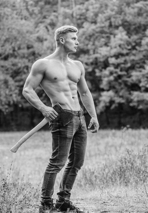 Naked Man Axe Stock Photos Free Royalty Free Stock Photos From Dreamstime