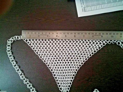 Chainmail Bikini Girl Kleidung Viking Aluminium 10 Mm Bikini Sexy BH