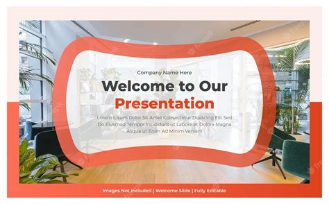 Premium Vector | Welcome presentation slide design template