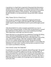 Understanding Grand Juries in the Legal System | Course Hero