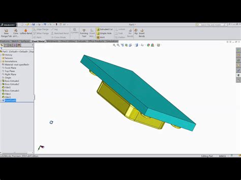 فیلم آموزشی ابزار آموزش شکل دهی ورق فلز Solidworks با زیرنویس فارسی