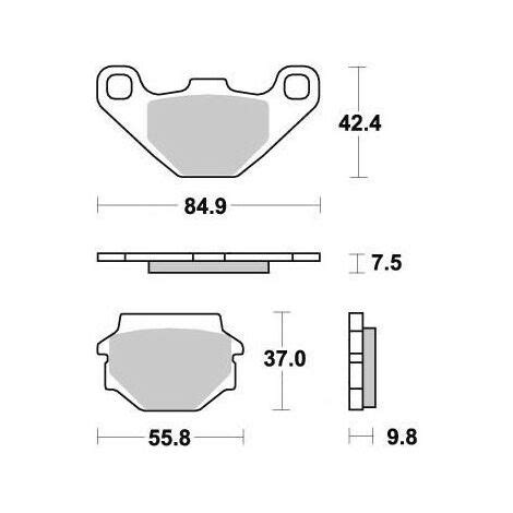 Plaquette De Frein Perftec M Tal Fritt Haute Performance Norme Kba Abe