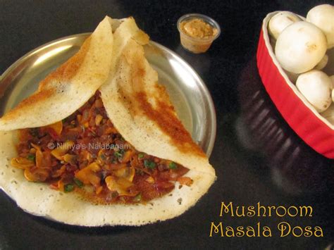 Mushroom Masala Dosa | Kalan Masala Dosa |Nithya's Nalabagam