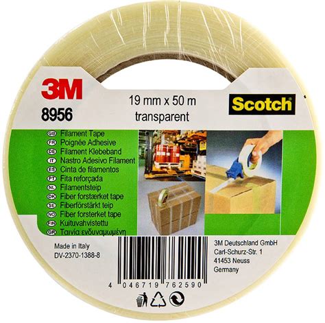 Scotch Filament Tape Scotch Transparent L X W M X