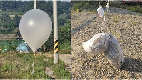 북한 살포 오물 풍선 150여 개 발견군 저급한 행위 중단하라