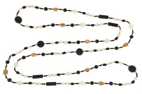 Collana In Agata Nera Perle E Ematite Cod Firenze Shankara