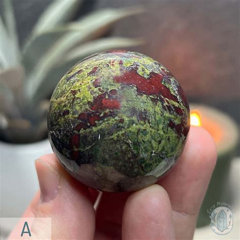 40mm Polished Dragon Bloodstone Spheres Eerie Mineral Co