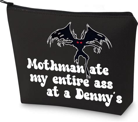 Wzmpa Mothman Cosmetic Bag Mothman Lover Ts Mothman Ate