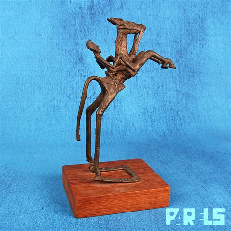 Afrikaans Bronzen Sculptuur Krijger Te Paard Parels Breda