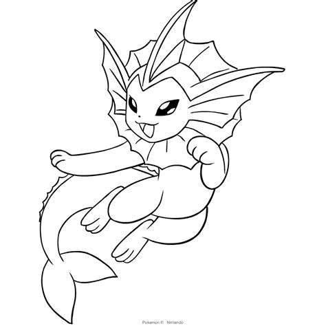 Pokemon Vaporeon Coloring Pages : Print pokemon coloring pages for free