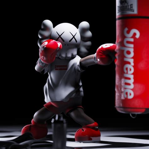 Kaws Boxing Supreme On Behance