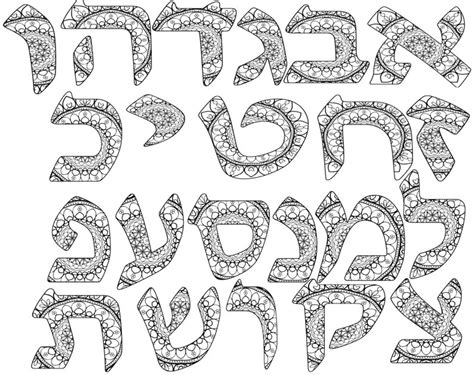 Biblical Hebrew Alphabet Printable Full Hebrew Alphabet - Etsy