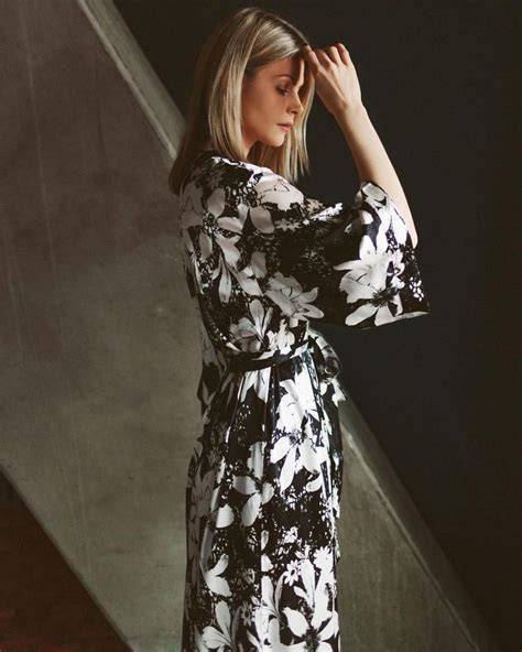 Nudwear Long Classic Silk Robe Black Floral Floral Silk Robe Silk