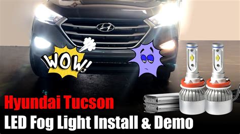 Hyundai Tucson 2016 2017 2018 2019 2020 How To Install LED Fog Light