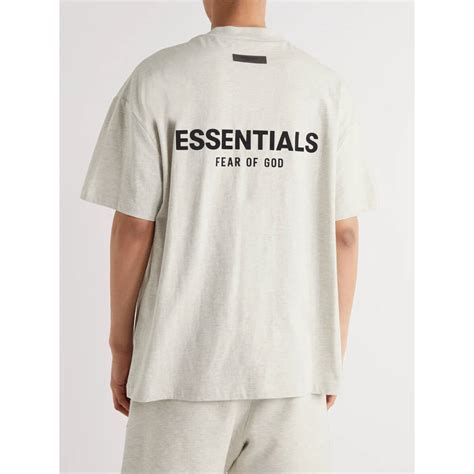 Fear Of God Essentials T Shirt Light Oatmeal Ss22 Core Collection