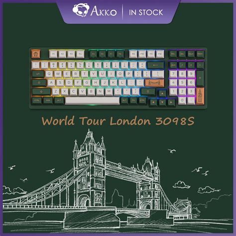 Akko World Tour London Keyboard Computers Tech Parts Accessories