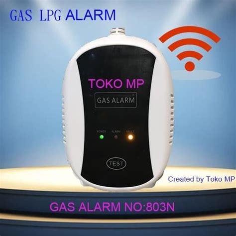 jual wireless gas detector mhz alarm pendeteksi kebocoran gas