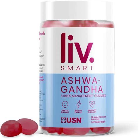 Liv Smart Ashwa Gandha Apple Flavoured Gummies Cut Price Barry S