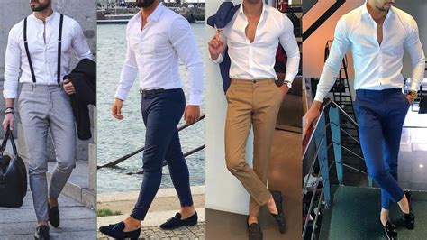 20 Ways To Style Classic White Shirt Pant For Mens Latest Mens