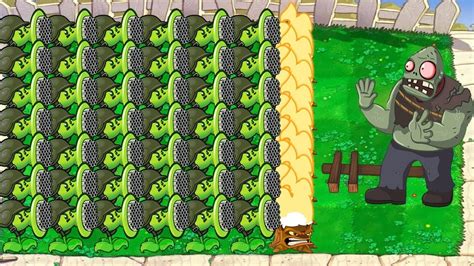 99 Gatling Pea Vs 999 Gargantuar Vs Dr Zomboss Plants Vs Zombies